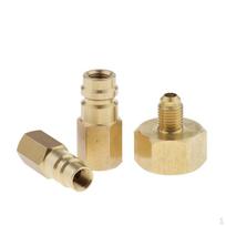 R-134a 1/4  Adapter Adaptor Connector Kit Solid Brass High