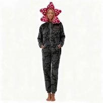 Christmas Stranger Adult Onesie Pajama Set - Featuring Iconic Carnivorous Plant Pattern, Ready-To-Wear Costume For Holiday Par Kids 100