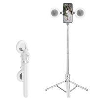 R17ds 1.75m Portable Bluetooth Selfie Stick Retractable Tripod Phone Stand With Dual Fill Lights 360 juoda