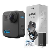 GoPro Official Exclusive GoPro MAX SD Card Camera Waterproof Image Stabilization Live Streaming Action Camera + 360-degree 5.6K 16.6MP []