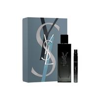 SAINT LAURENT Unrestrained Men's Perfume Set, Collided Logo Limited Edition Woody Perfume 100ml+Perfume 10ml
