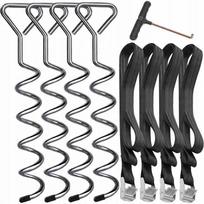 4X Szpilki Śledzie Kotwy Kołki Do Namiotu Tarpa Agrowłókniny Szklarni40Cm