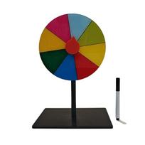 Spin Wheel Reusable Fortune Wheel ABS Table Prize Turntable Color Roulette Wheel  Tradeshow Pub Style B