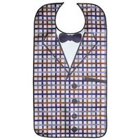 Washable Business Suit Gentleman Adult Bib Soft Saliva Towel Elderly Eating Bib  Elderly Care Style 1