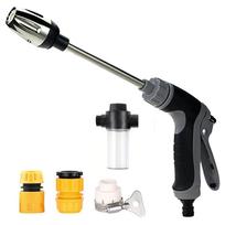 High Pressure Water Spray Gun with Adjustable Nozzle and Multiple Connectors for Garden Cleaning Car Washing Irrigation Use One Size