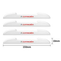 4Pcs For Citroen C1 C2 C3 C4 Picasso C4L C5 C-ELYSEE C8 Car Door Side Strip Protector Rubber Edge Anti-collision Bumper Sticker