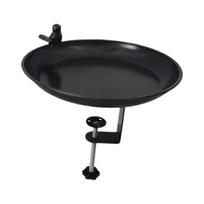 Outdoor Detachable Bird Bath Feeder Stand Garden Yard Lawn Decorative Craft with Clamp Mount for Easy Installation and Removal one size juoda