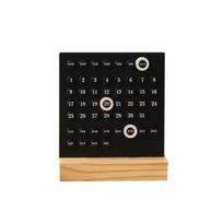 Ten Thousand Year Wooden Desk Calendar Handmade Manual Perpetual Calendar  Office juoda