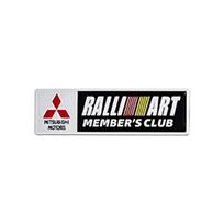 For Mitsubishi Lancer EX Outlander Pajero ASX Eclipse Cross Ralliart EVO Grandis Alloy Car Sticker Auto Side Badge Trunk Decal