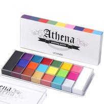 Athena Face Body Paint Oil Palette, 20 Colors Large Black White Professional Flash Tattoo Halloween SFX Party Artist Costume Festival Stage Cosplay