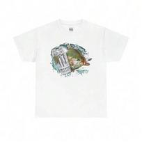 Funny White Monster Fish Graphic Tee  Dope Style Y2k Clothes Aesthetic Women Clothing Harajuku Vintage Clothes S