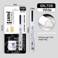 Metallic Paint Marker Pens with Ink Set Gold Silver White Permanent 2mm Art Markers for Manga Crafts Scrapbooking Art Supplies