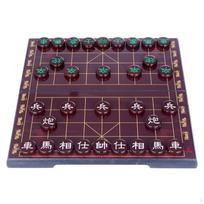Chinese Chess Set with Folding Board Xiangqi Educational Toys Skills Resin Thinking