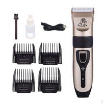 Electric Low Noise Dog Shaver Clippers Pet Hair 4 Combs