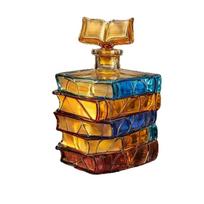 Creative Book-Shaped Glass Decanter High Borosilicate Glass Liquor Bottle Novelty Barware Decorative Display for Study Room Bar Accessories One Size