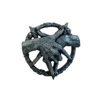 Resin Demon Hand Horn Ornament Wall Hanging Home Decoration Gothic Style Detailed Craftsmanship Unique Design Indoor Outdoor Display One Size juoda