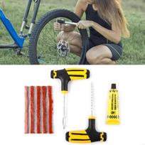 Car Tire Repair Tool Rubber Tubeless Tyre Puncture Repair Studding Tool geltona