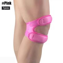 1Pcs Double Patella Knee Strap Adjustable Knee Brace Support for Running, Arthritis, Tennis, Basketball, Knee Pain Relief rožinė