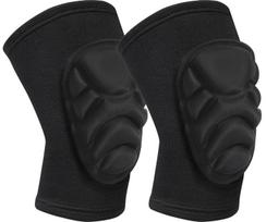 Volleyball Knee Pads for Women Men Wrestling Knee Pads Wrestling Gear, Soft EVA Crash Pad Collision Work Soccer Football Dance. XL-1Pair juoda