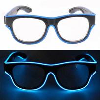 Party SunGlasses Light Up El Wire Neon Glasses Flashing Glasses Led Glasses Luminous Glasses Blue