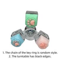 Fingertip Toy Cat Paw Keycap Keychain Colorful Cat Claw Button Pendant  Bag Pendant 3 Buttons