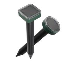 Outdoor Farm Garden Yard Mole Rat Repellent Solar Ultrasonic Spike Pest Deterrent Repeller Square 1PCS