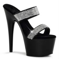 Sexy Women Pole Dance Shoes Summer Peep Toe Sandals Pumps Party Club Platform High-heeled Shoes Plus Size 34 juoda