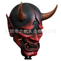 Naujas Helovino produktas: Japoniško stiliaus Hannya kaukė su kandikliu Cosplay ir šventėms - Velnias Hannya kaukė Biting the Rope of Wisdom