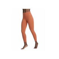 Nike Zenvy Dri-FIT aukštu liemeniu ilgos sportinės kelnės oranžinės baltos spalvos moterims DQ6016-825 XS