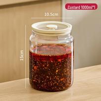 Food-Grade Glass Jar with Lid for Chili Oil & Lard