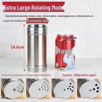 Stainless Steel Seasoning Shaker Jar nerūdijančio plieno spalva
