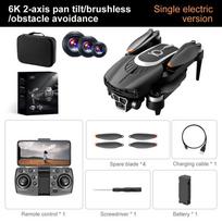 New A10 Pro Mini Drone Profesional 8K Duel HD Camera Fly 25Min Obstacle Avoidance Brushless Foldable 5G WIFI Quadcopter Optical Flow RC UAV 6K+1 battery