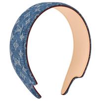 Louis Vuitton Monogram Pattern Vintage Design Cotton Headband Women accessories Blue M5377A Box+Shopping Bag