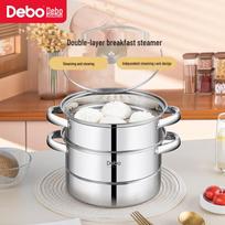 Debo Kolom 20cm Stainless Steel Double Steamer Pot