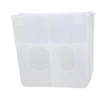 Transparent Bird Automatic Feeder Detachable Bird Food Container Pigeon Feeding Box  Bird Supplies Double Hole