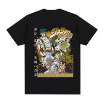 Jojos Bizarre Adventure Rohan Kishibe Tshirts 2026 Summer New Hot Unisex Women Cotton Oversized Y2K Fashion Casual Tshirt M