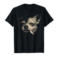 A Fun Tshirt Features A Smoking Chihuahua in A Vintage Y2K Style Design on A Shortsleeved ShirtWomen Clothing Fashion Y2K Top S