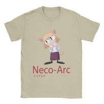 Neco Arc T Shirt Men's Pure Cotton Vintage T-Shirt O Neck Tee Shirt Short Sleeve Clothing Graphic Printed S įvairiaspalvis