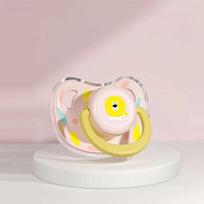 Pet Dog Baby Silicone Pacifier Pet Calming Pacifier Chew Toy Food Grade Silicone Pacifier Dogs Accessoires Pet Gift rožinė