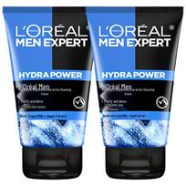 L'Oréal Men's Hydra Energetic Double Effect Facial Cleanser 2x50ml