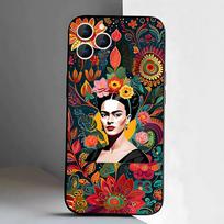 F-Fridas Art K-Kahlo Phone Case For iPhone 17,16,15,14,13,12,11,Pro,Max,Plus,E,Air,Mini Protective Black Cover iPhoneXR