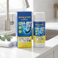 Drain Storm Sink and Drain Cleaner 100g Foaming Cleaning Blend for Kitchen Basin Shower Drain Outlet Toilet Bowl Pipe Maintenance One Size mėlyna
