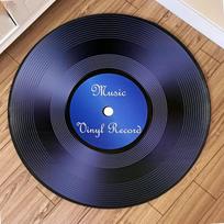 Tappeto rotondo in vinile con musica senza tempo Camera da letto Soggiorno Tappeto morbido Tappetino per sedia antiscivolo Tappetino per 60cm x 60cm