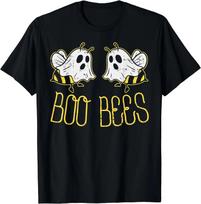 Boo Bees Funny Couples Halloween Costume for Adult Unisex Women Kids T-Shirt Cartoon Casual Cotton Anime Clothes Tees Daily S įvairiaspalvis