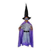 Halloween Hanging Animated Talking Witch for Costume Parties Outdoor Events