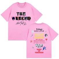 Rapper The Weeknd Hurry Up Tomorrow Tour 2026 Graphic T Shirts Men's Pop Fans Hip Hop Oversized Cotton T-Shirt Unisex Streetwear 4XL