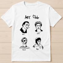 Art Club Van Gogh Salvodore Dali Warhol Kahlo Funny Gift T Shirt 8074 S