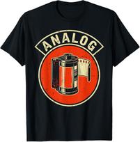Analog Film Photography Retro Camera Design T-Shirt S įvairiaspalvis