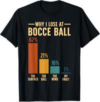 Cool Bocce Apparel for Men Women Bocce Ball Bocce Player T-Shirt S įvairiaspalvis