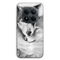 Coque - MANIACASE - Xiaomi Redmi Note 15 Pro 5G - Silicone TPU - Motif Le loup et la louve - Noir juoda